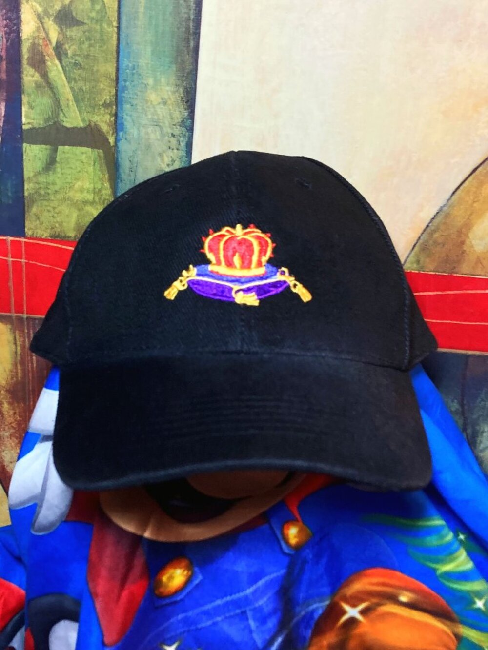 UNISEX ROYAL CROWN LIQUEUR HAT ADJUSTABLE STRAP CAP - 100% COTTON
